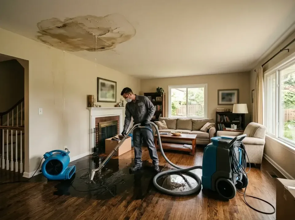 attic-pipe-burst-ceiling-drip-008 — frequently asked questions, Water Damage Restoration & Carpet Care in Clarksville, IN